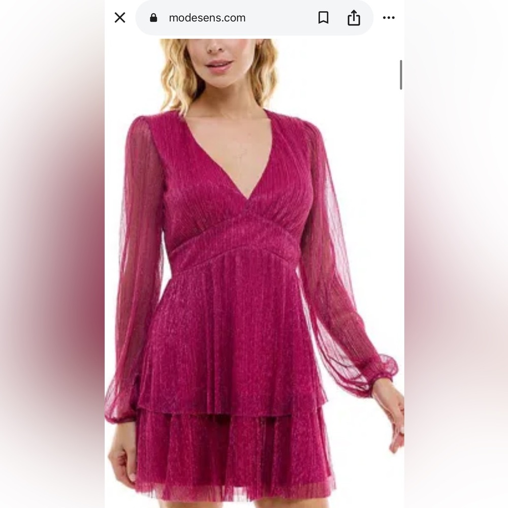 Trixxi Vibrant Pink Dress